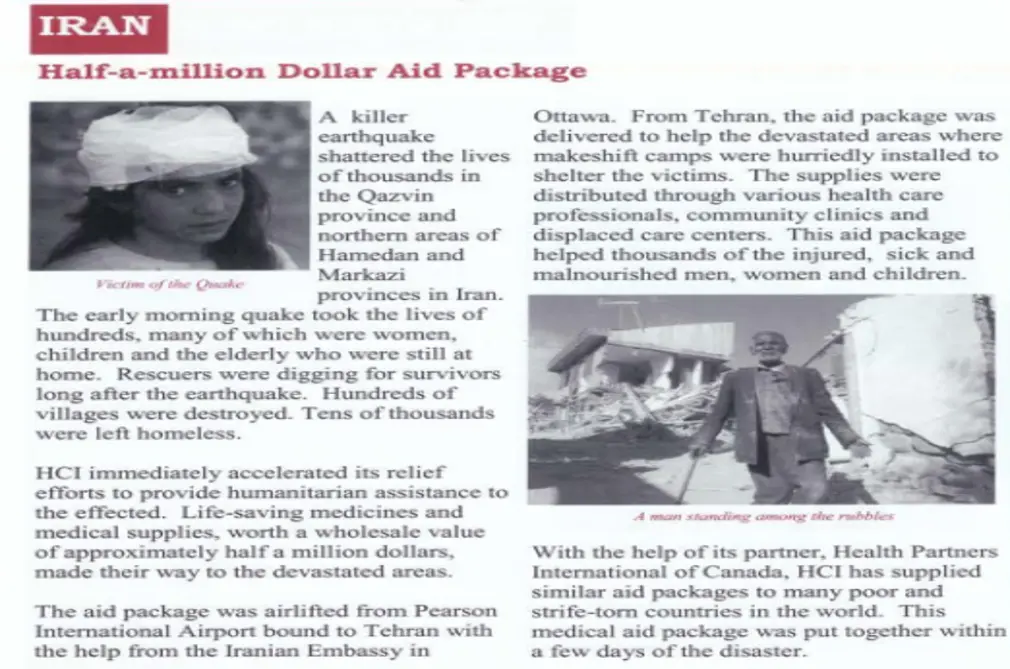 2003 HCI IRAN earthquake