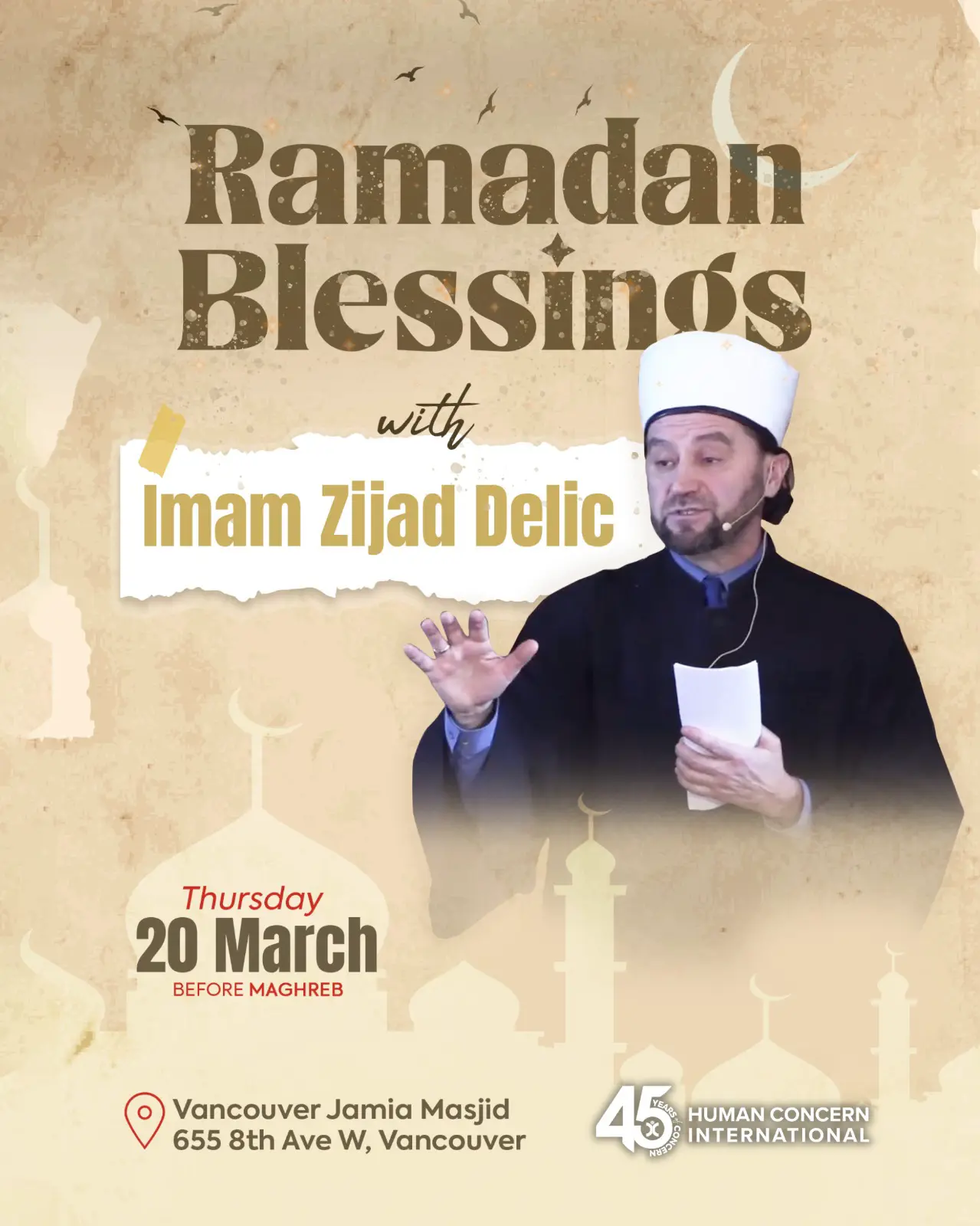 Ramadan Blessings with Imam Zijad Delic 20 March